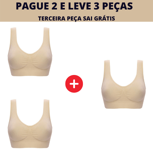 SUTIÃ TOP - PUSH UP ℗ 3PÇS - Melhor Oferta de hoje