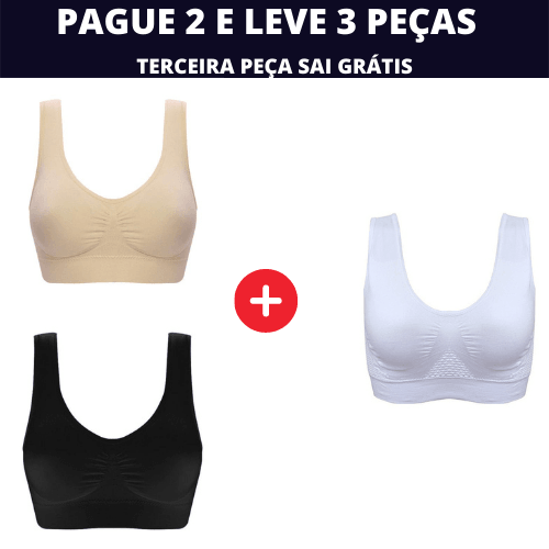 SUTIÃ TOP - PUSH UP ℗ 3PÇS - Melhor Oferta de hoje